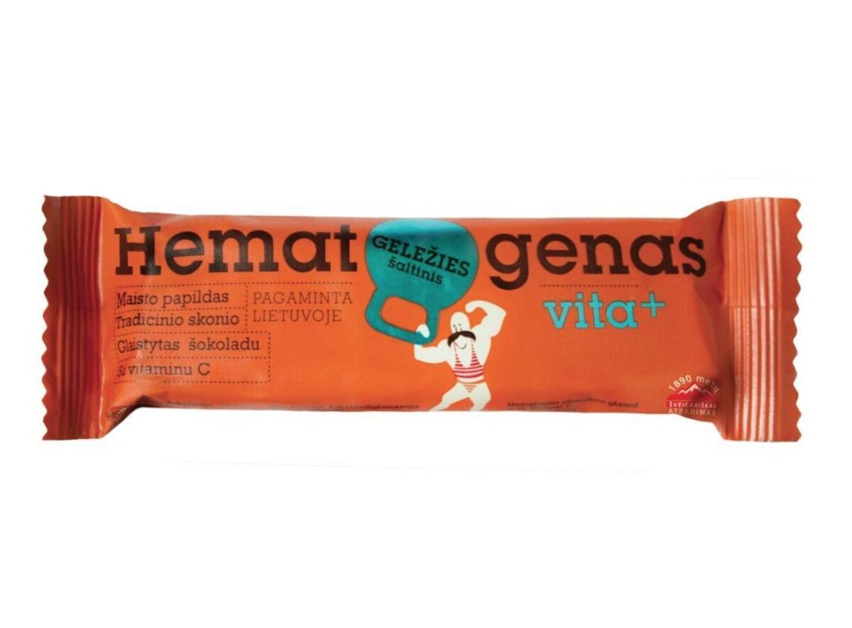 (10 gab) Hematogenas vita+ hematogens ar šokolādes glazūru 40g